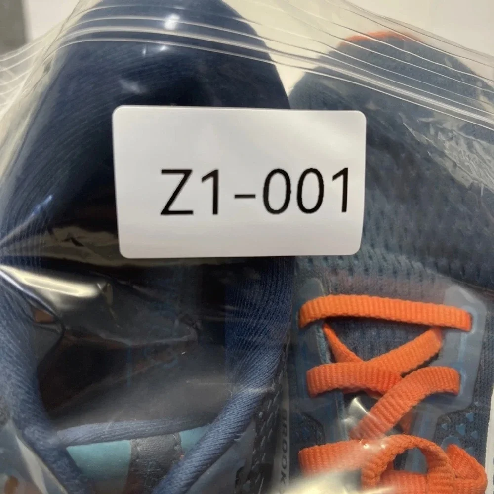Brooks Ghost 14 Running Shoes Mens 9.5 DNA LOFT Mesh Blue Orange Solid